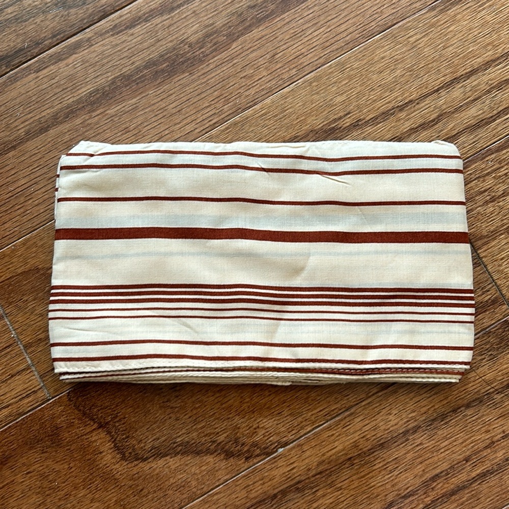 NATALIE MARTIN thin stripe cocoa butter sash belt new